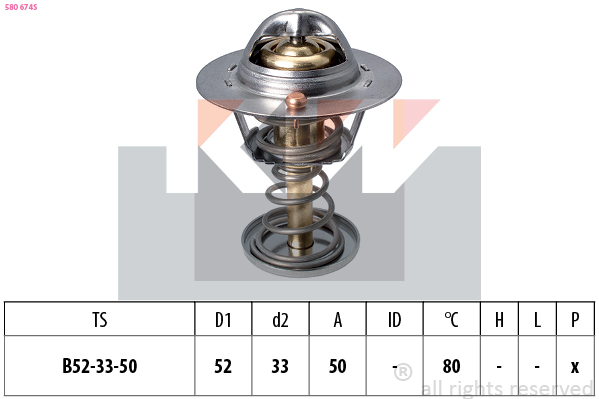 Termostat chladenia KW